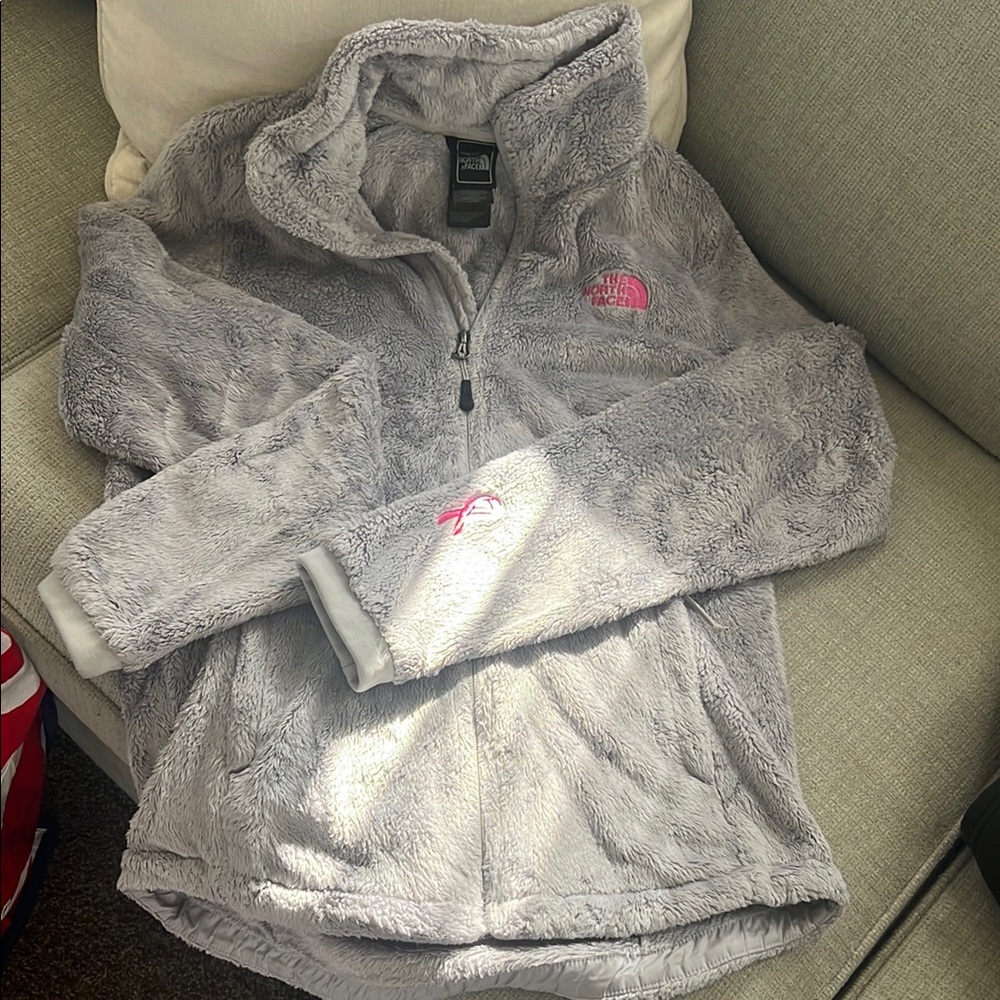 The North Face Gray Fleece Plush Zip